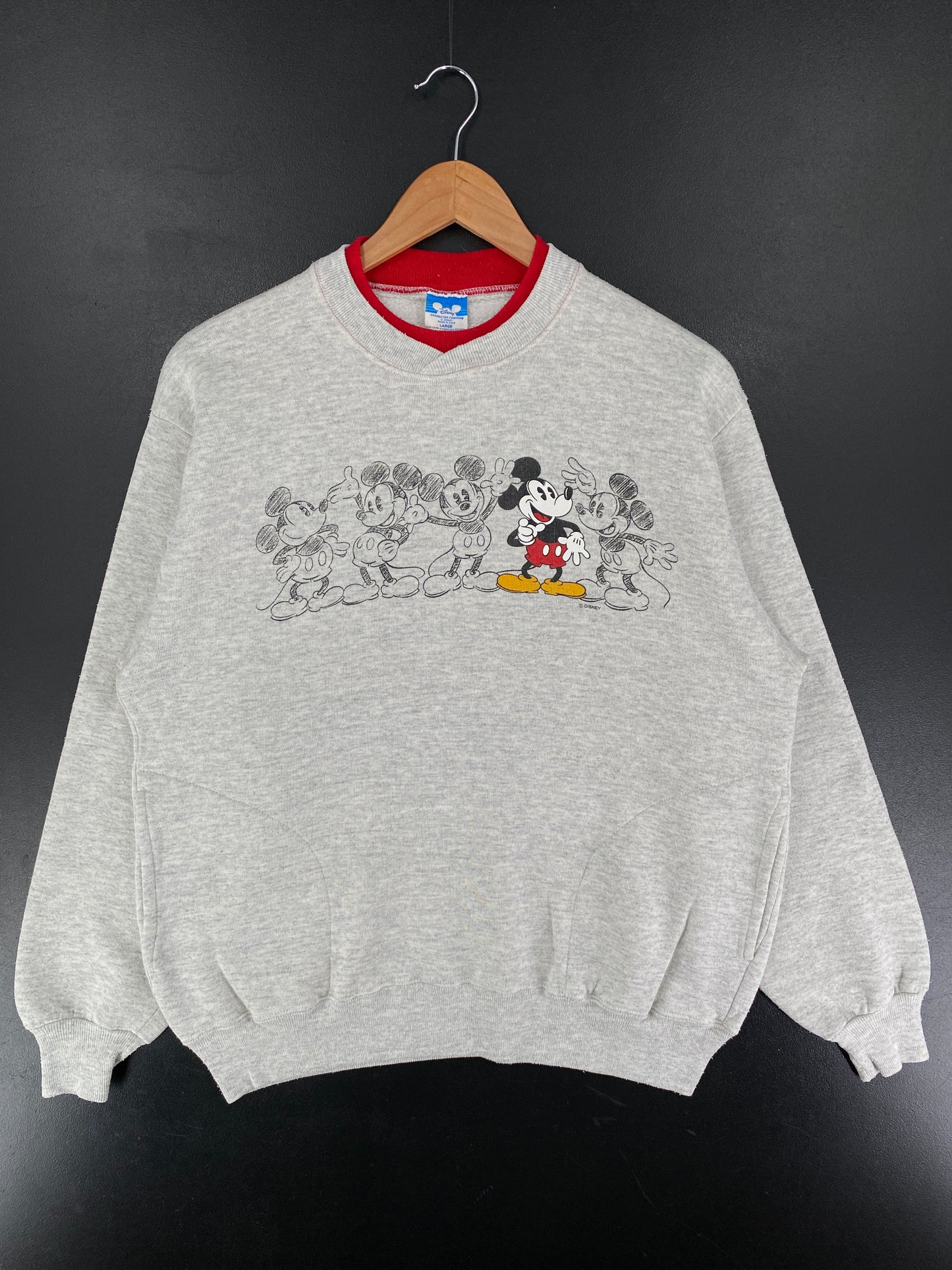 .80’s DISNEY MICKEY Size XL Vintage Sweat-shirt / F3150S