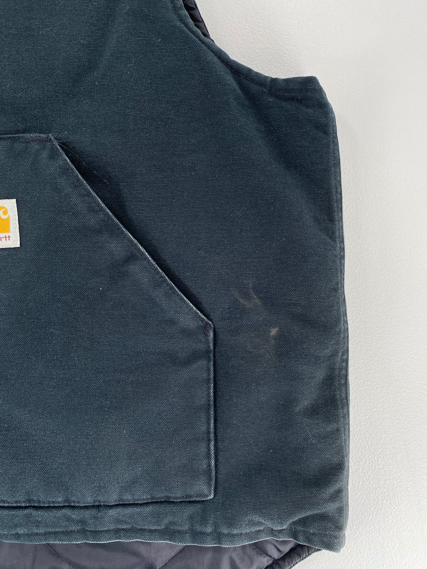 90's CARHARTT Made in USA Size XXL Vintage Zip-Up Duck Vest / F2946J