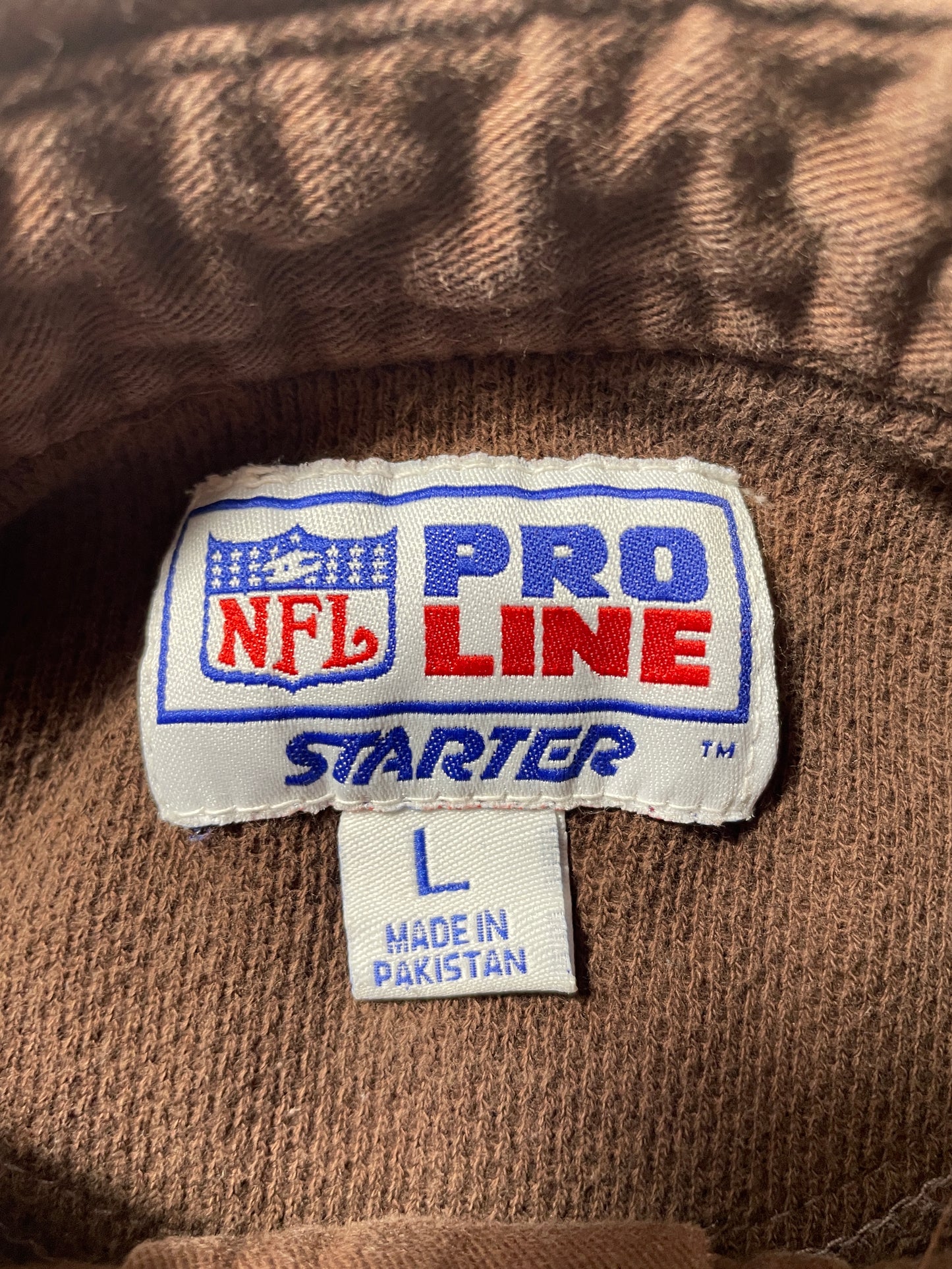 90’s STARTER x CLEVELAND BROWNS Size L NFL long Sleeve Polo-shirt / F2903S