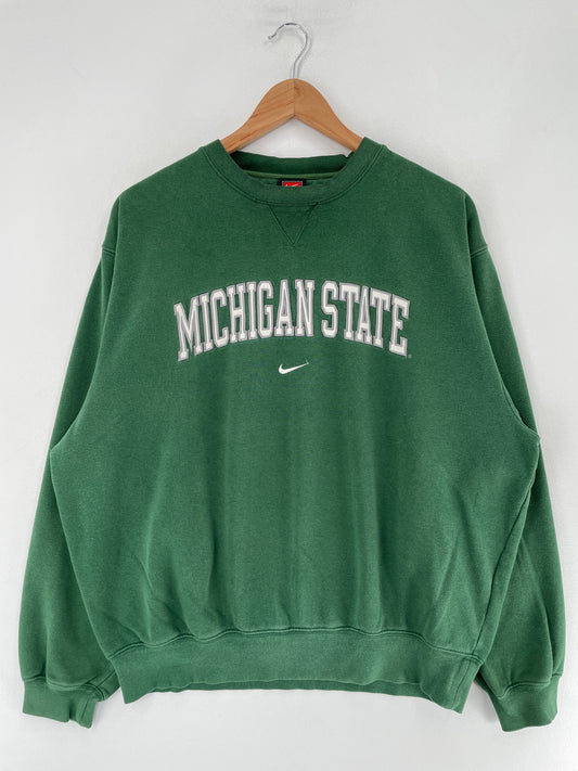 00' NIKE x MICHIGAN STATE Size M College Vintage Sweat-Shirt / F4369S