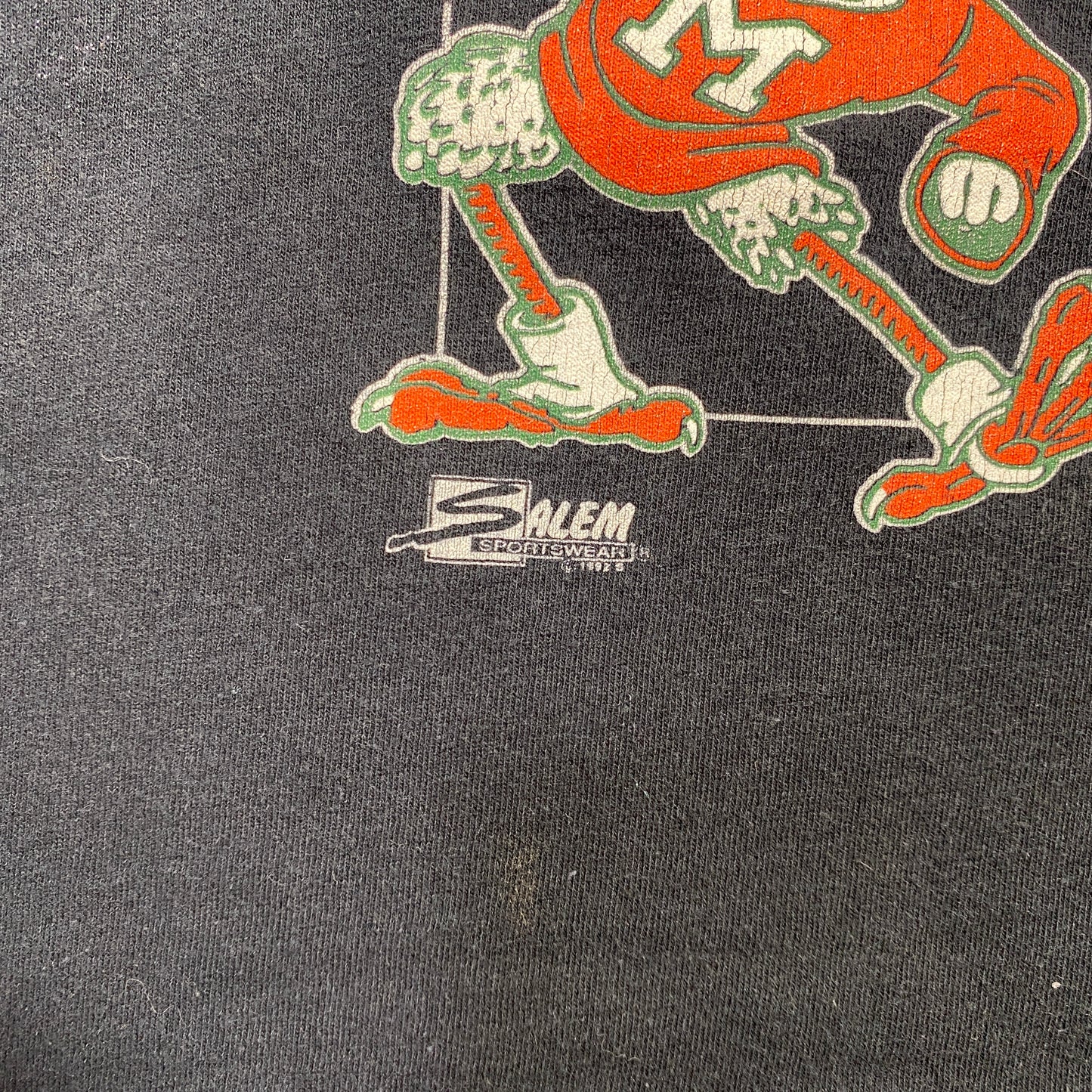 (XL) 1992 MIAMI HURRICANES College T-shirt / A0523T