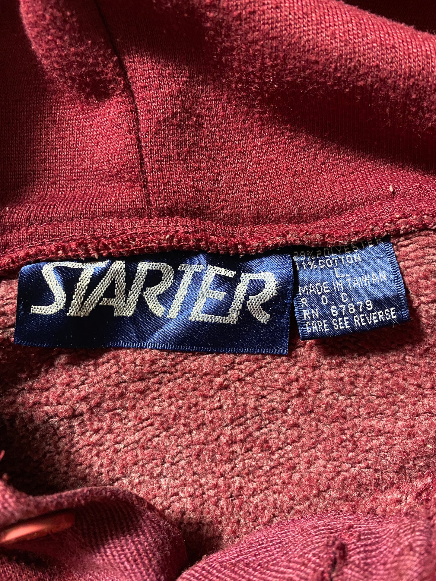 Early 90's STARTER X REDSKINS Size L Vintage NFL Hoodie Sweatshirt / G6658S