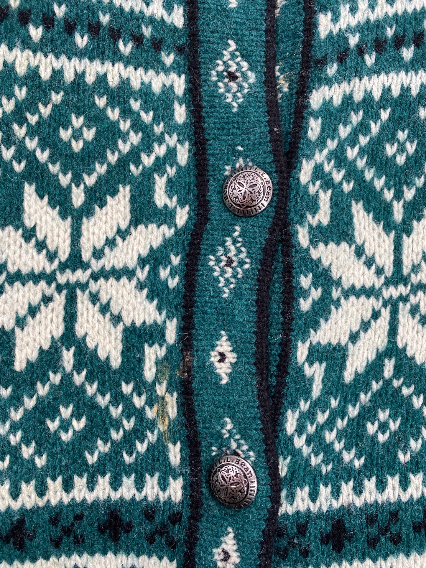 Vintage L.L.BEAN Size Ladies XL Wool Knit Sweater / G6993K