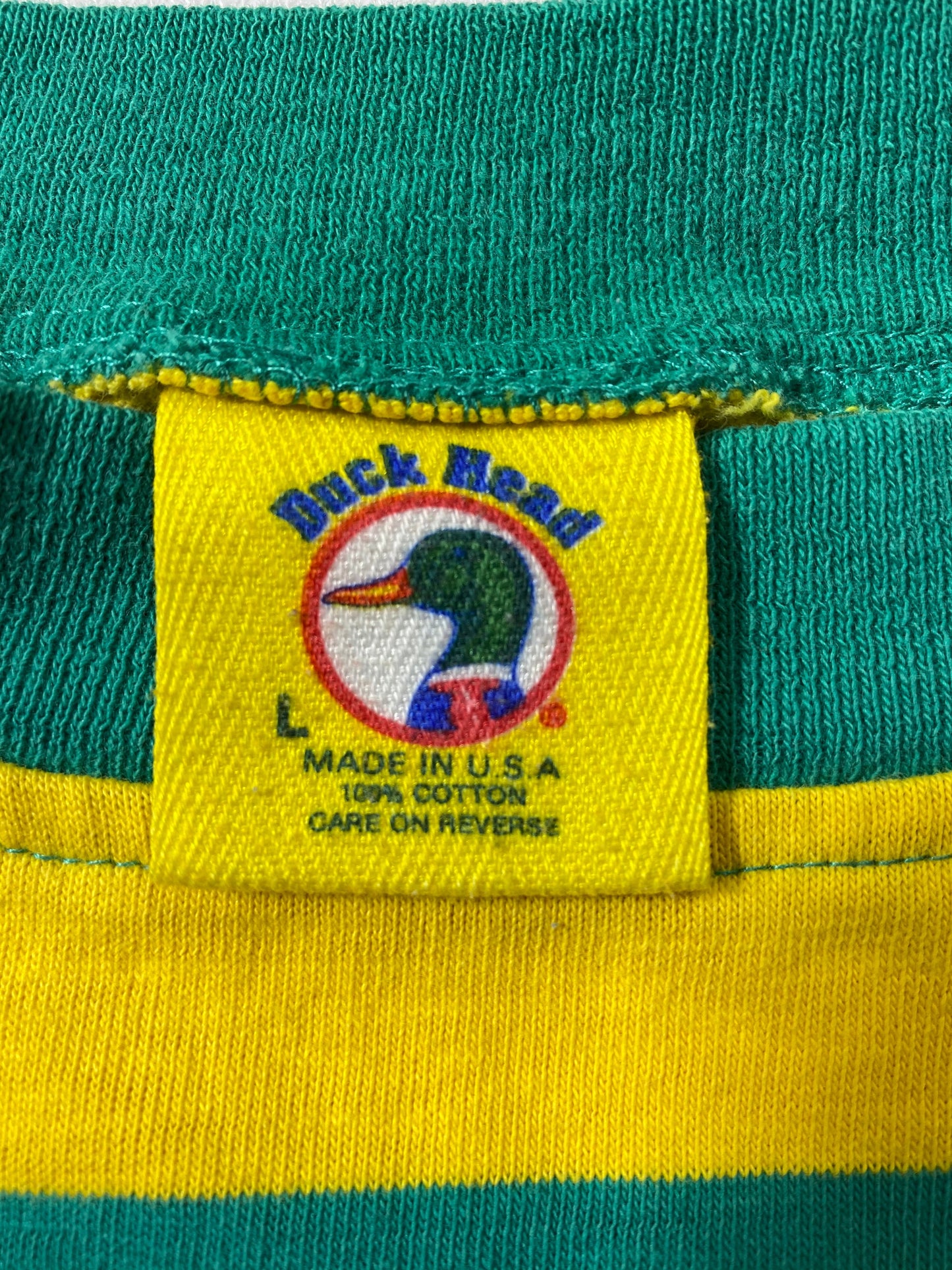 .90’s DUCK HEAD Made in USA Size L Vintage Long Sleeve T-shirt / F466T
