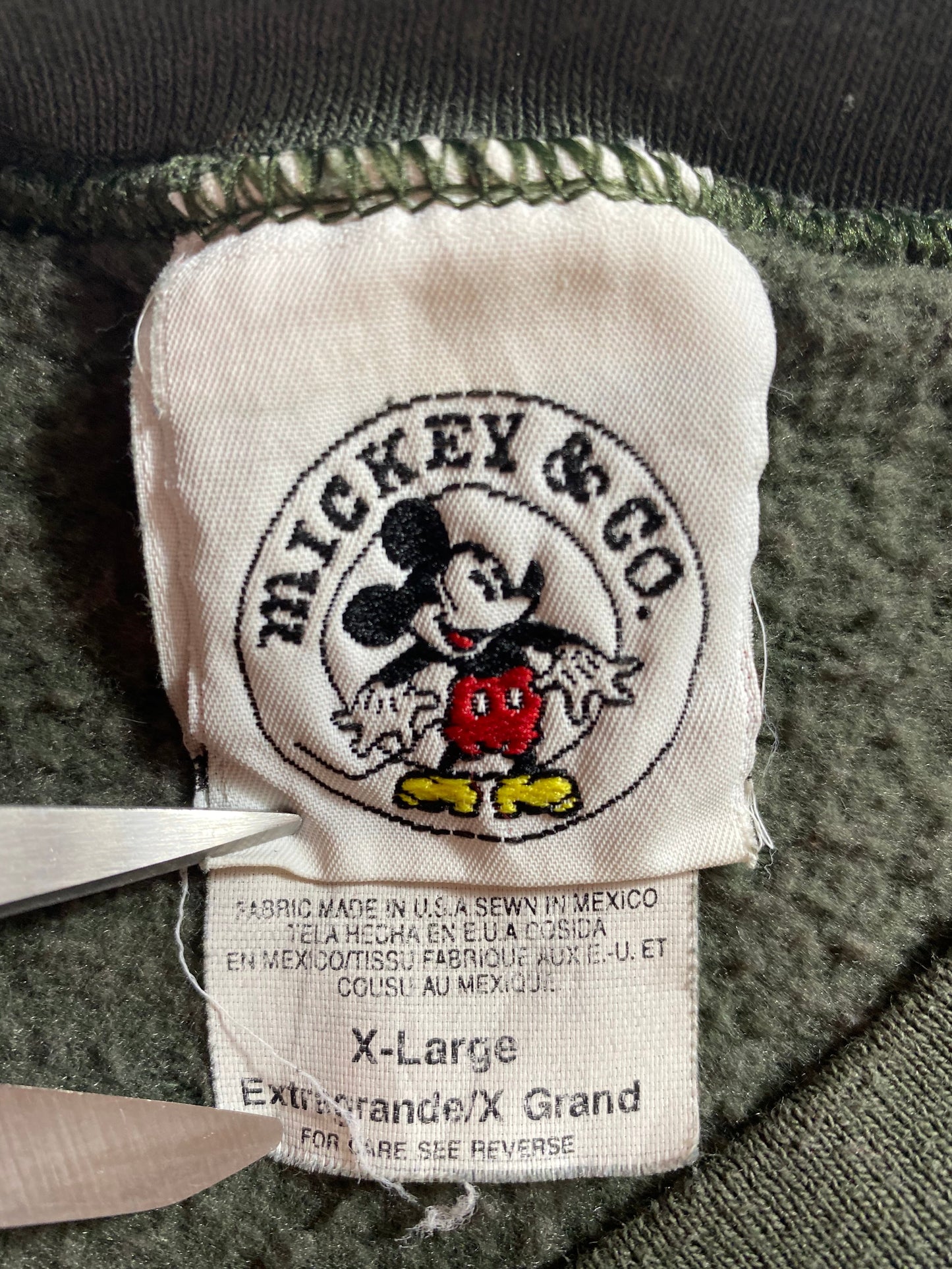 90’s DISNEY MICKEY Size XL Vintage Sweat-shirt / E7925S
