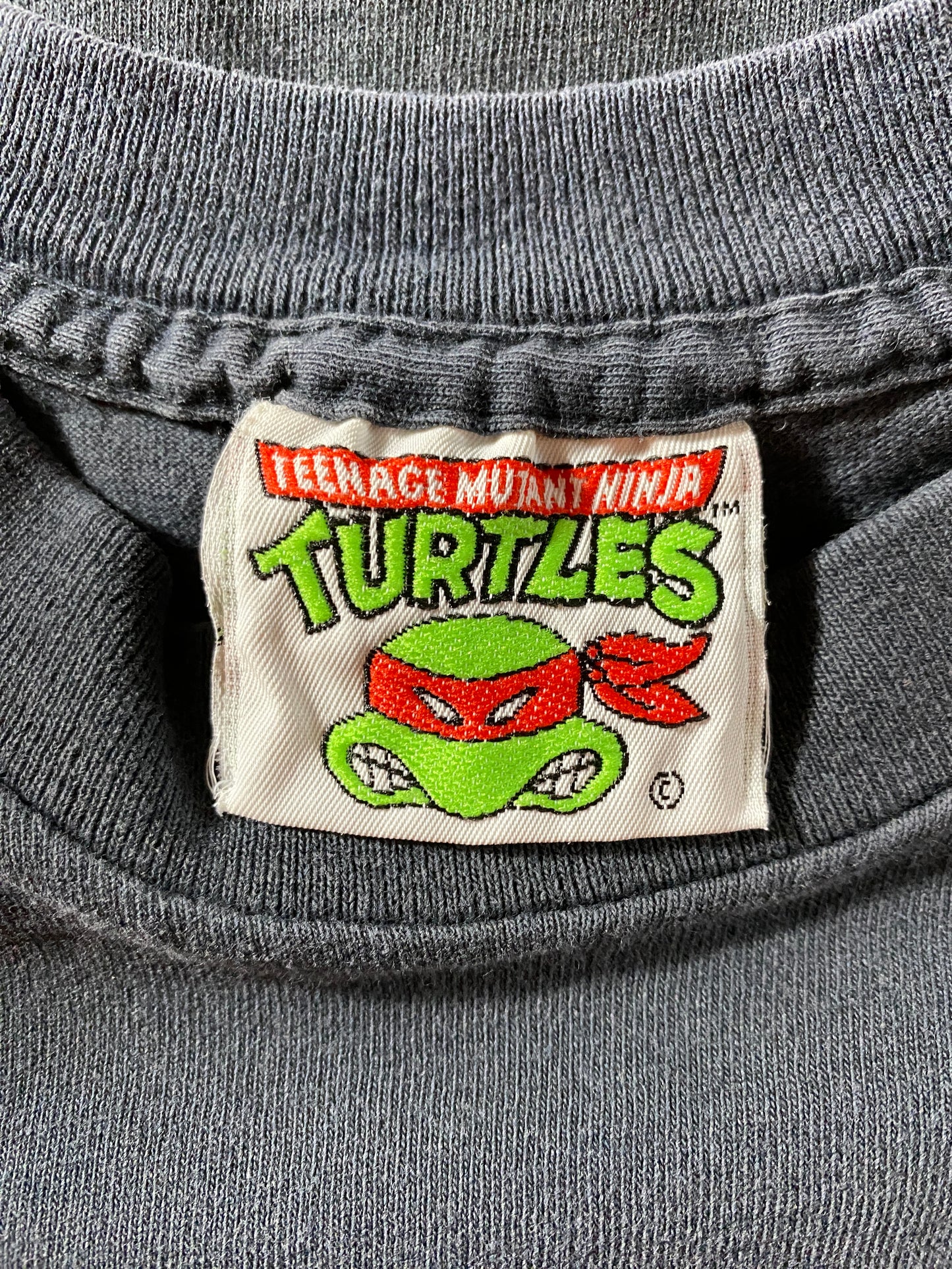 1991 Kids TURTLES Made in USA Size Kids L Vintage T-Shirt / F8046T