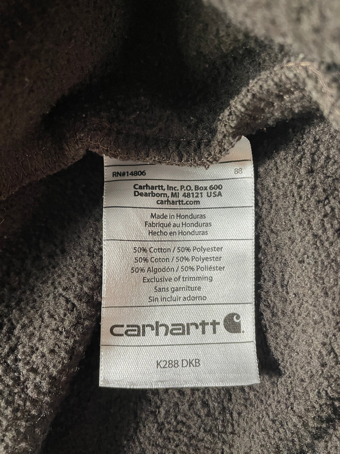 Vintage CARHARTT Size XL Hoodie Sweat-shirt / F7392S