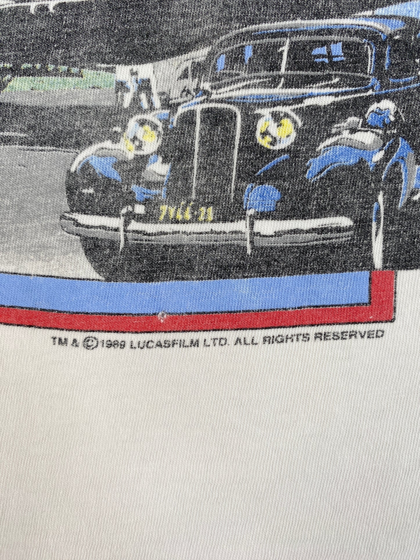 1989 DISNEY INDIANA JONES Size No tag (Approx. S) Vintage T-Shirt / G2301T