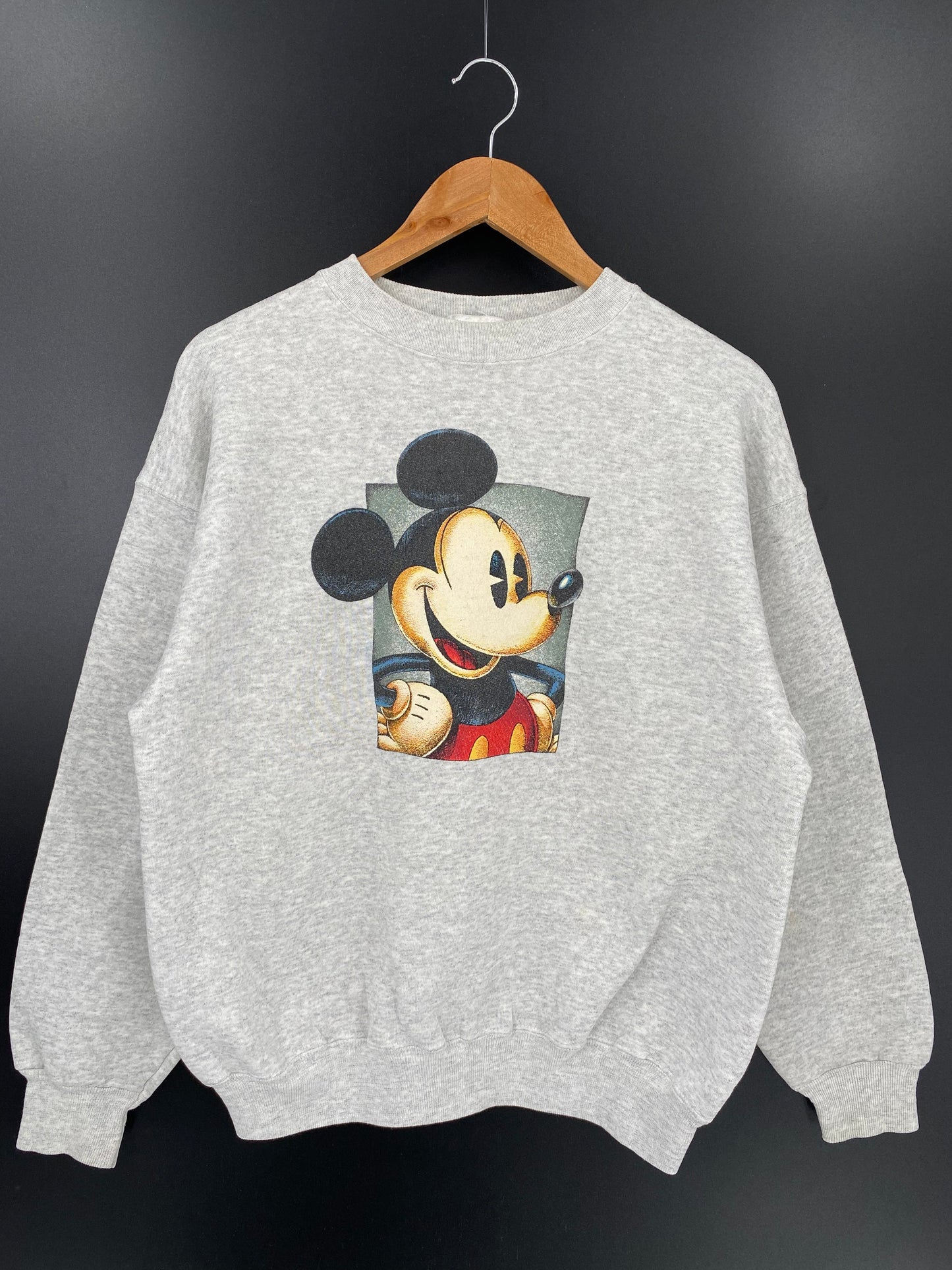 00' DISNEY MICKEY Made in USA Size L Vintage Sweat-shirt / F1346S