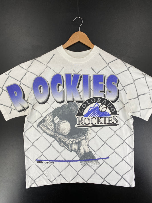 1994 COLORADO ROCKIES Made in USA Size XL Vintage MLB T-Shirt / G3197T
