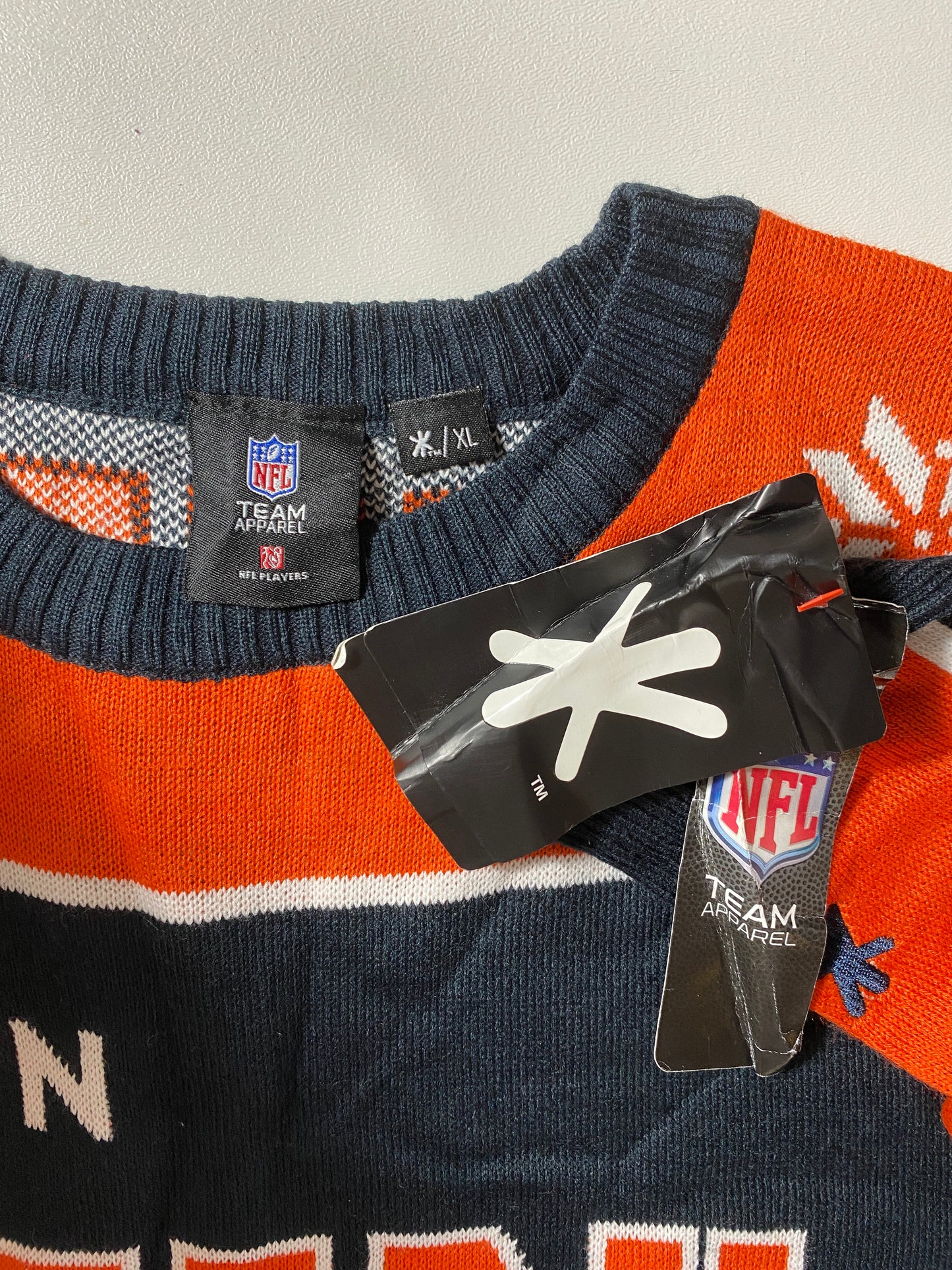 Vintage DEAD STOCK CHICAGO BEARS Size XL NFL Knit Sweater / G5297K