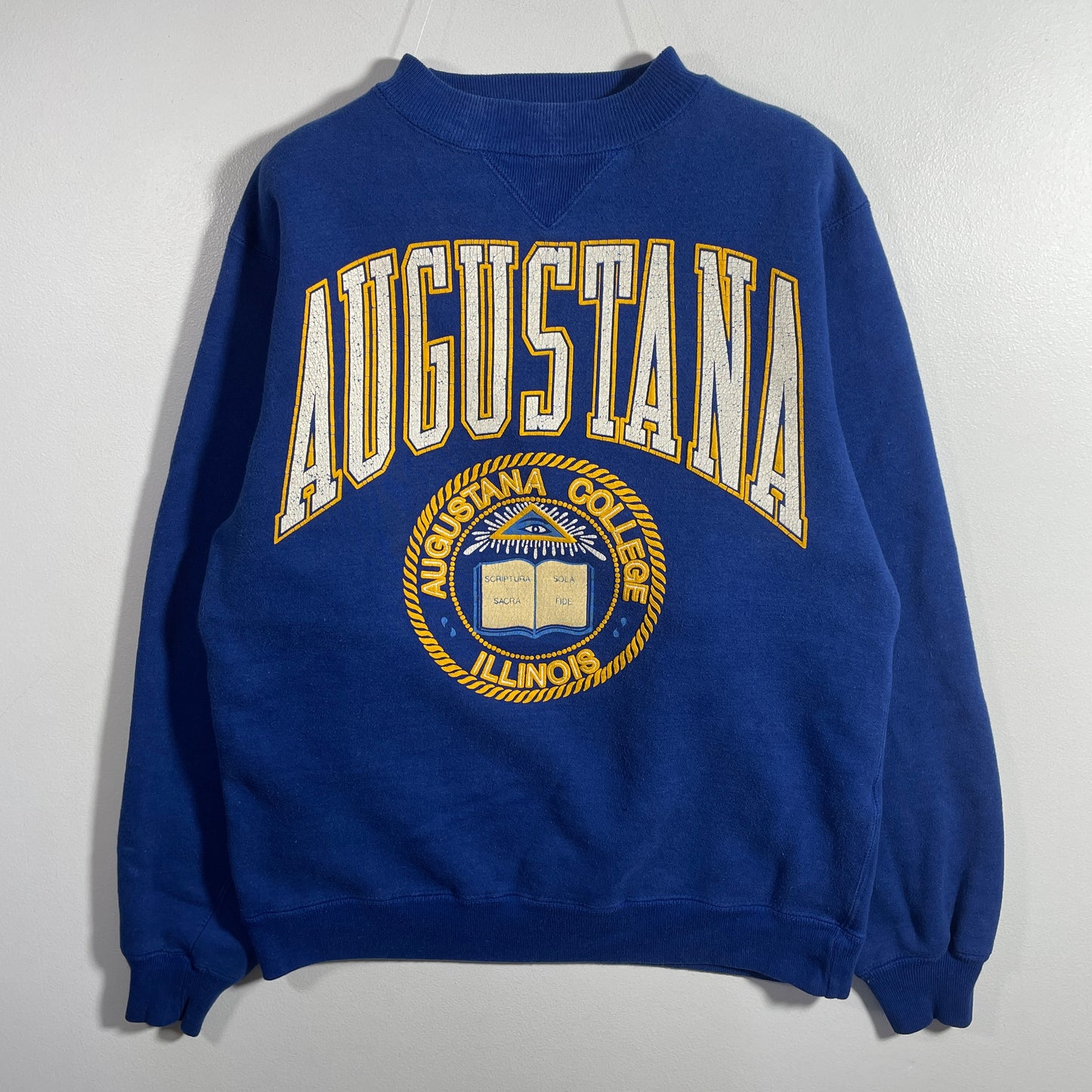 (S) 90’s AUGUSTANA ILLINOIS Vintage College Sweatshirt / A1167S
