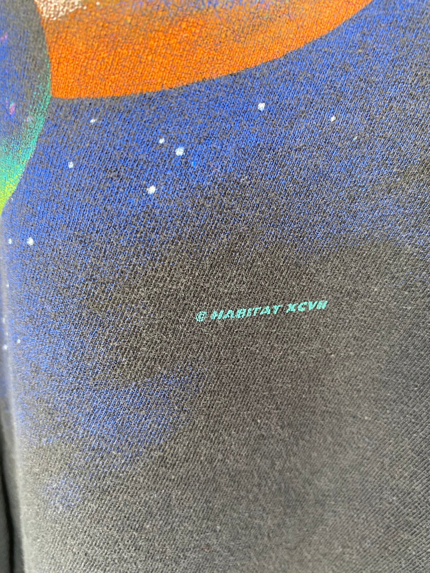 90’s PLANET PRINT Size L T-Shirt / F289T