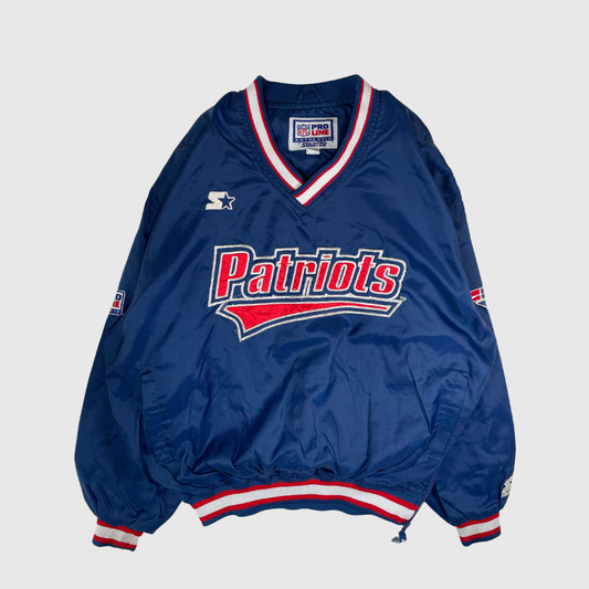 (L) 90's STARTER X PATRIOTS Vintage NFL Nylon Jacket / A0014N