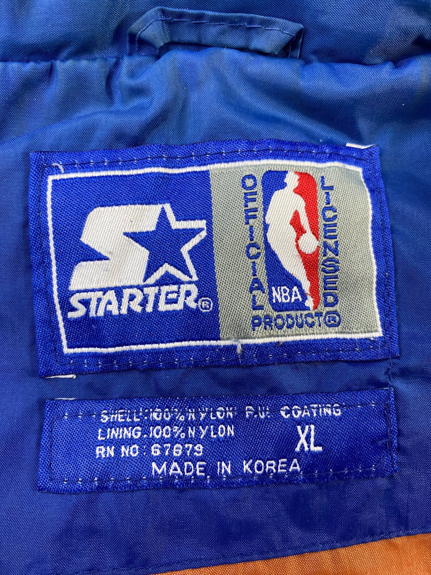 90’s STARTER x NEW YORK KNICKS Size XL NBA Nylon Jacket / F4539N