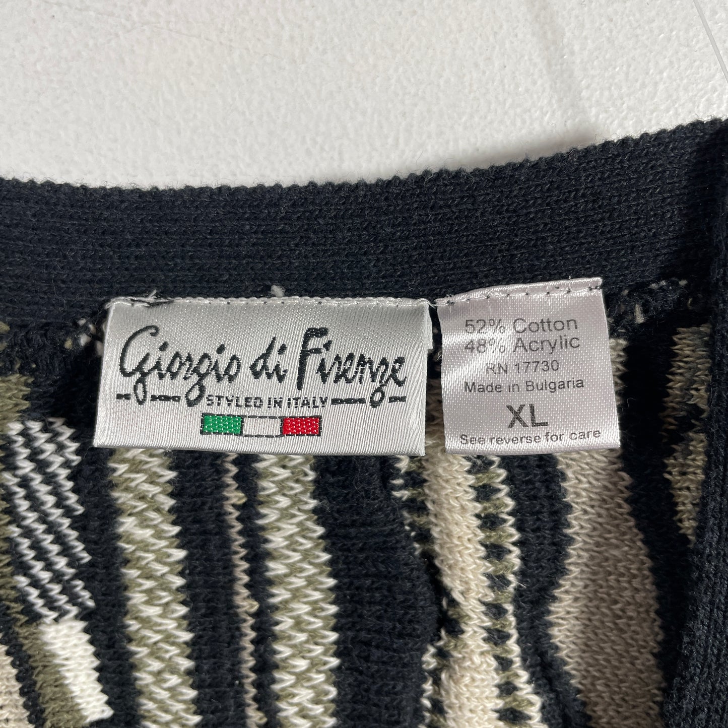 (XL) Vintage 3D COOGI-Style Knit Cardigan / A1145K