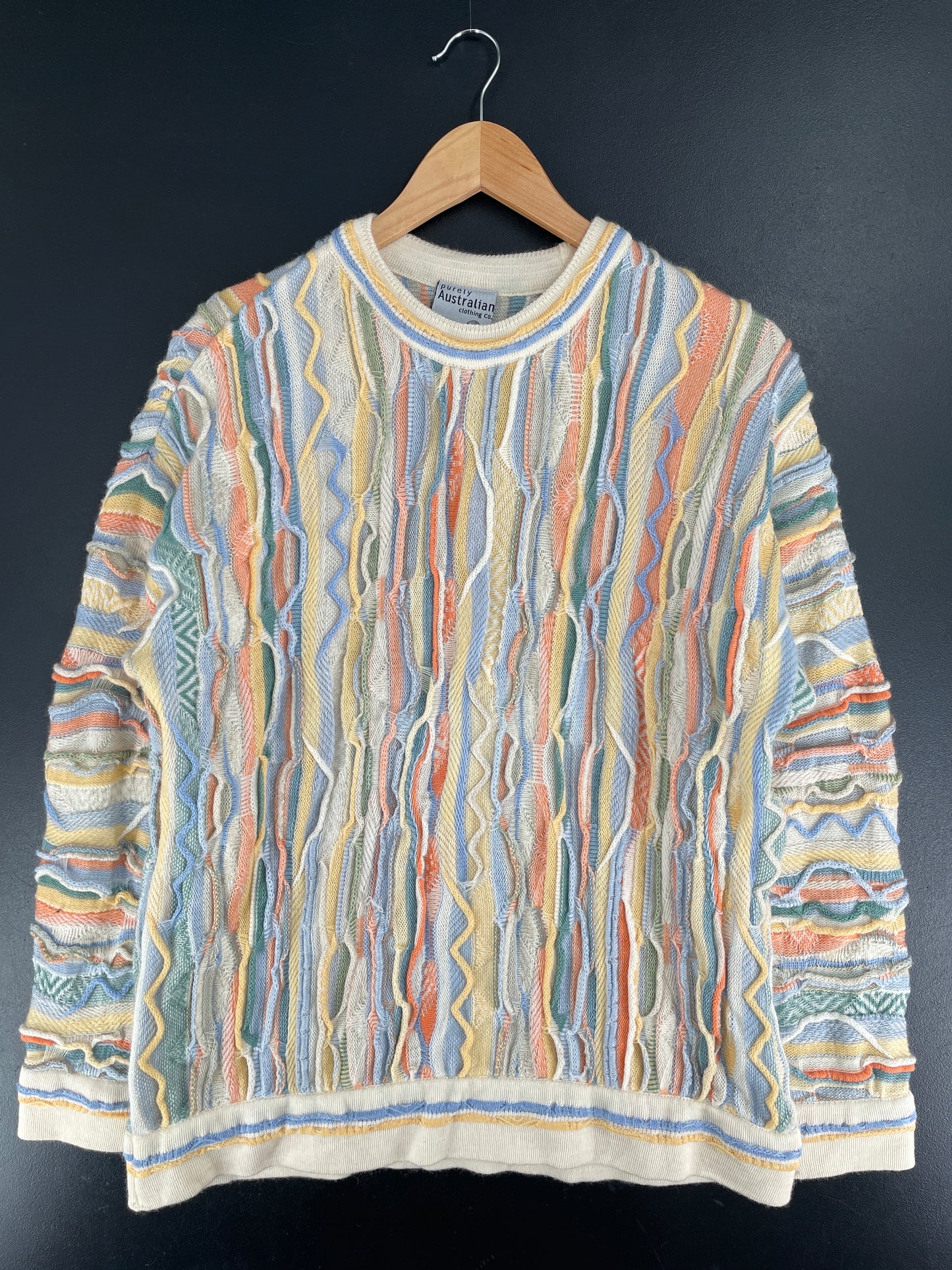 Vintage COOGI Style Size XL Wool Knit Sweater / F3763K