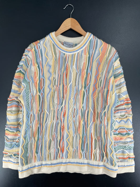 Vintage COOGI Style Size XL Wool Knit Sweater / F3763K