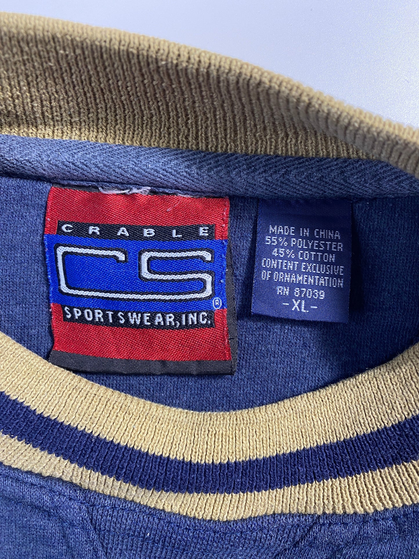 90's NOTRE DAME Size XL Vintage College Sweat-Shirt / F9563S