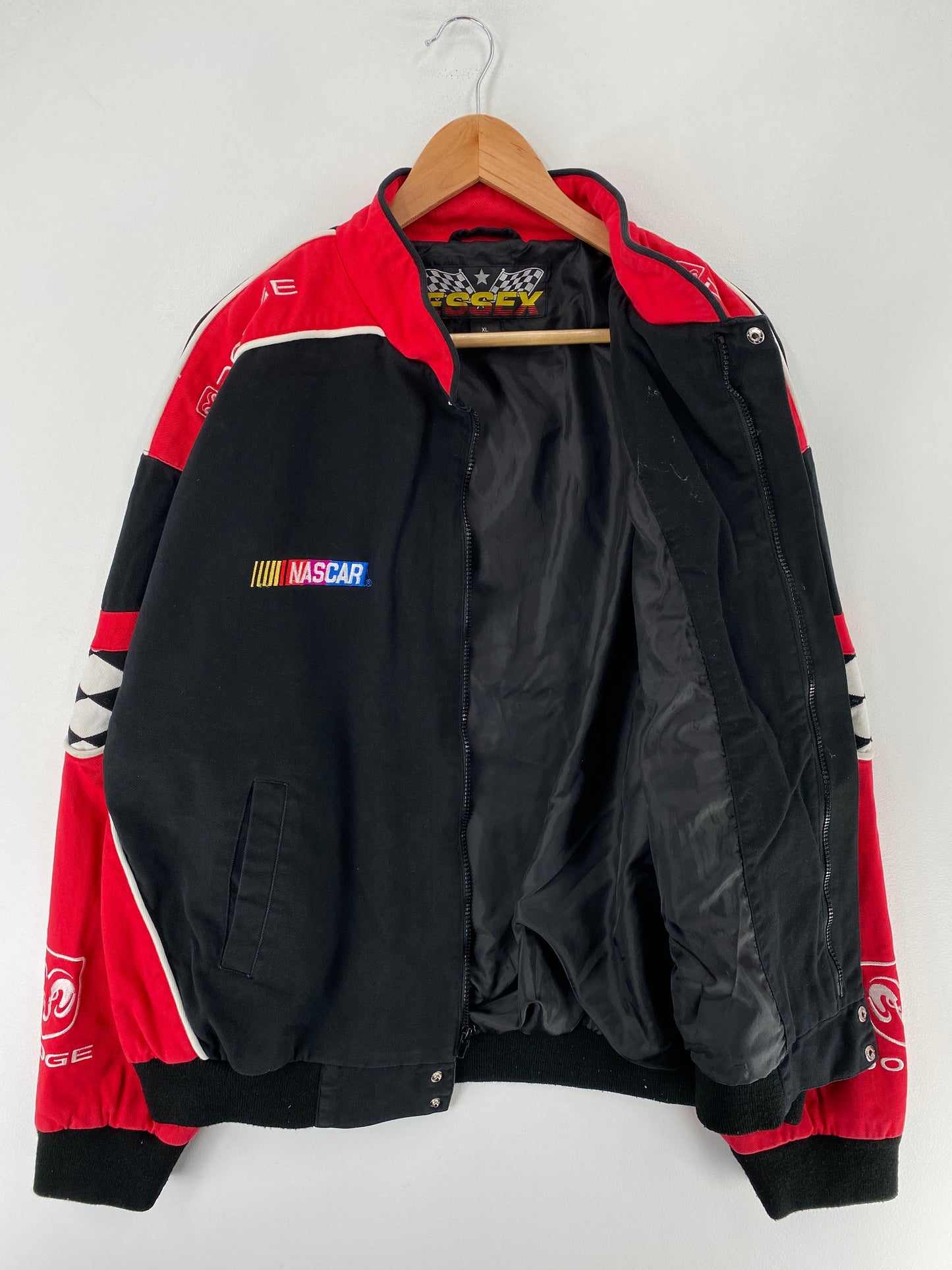 Vintage NASCAR DODGE Size XL Racing Jacket / F7032J