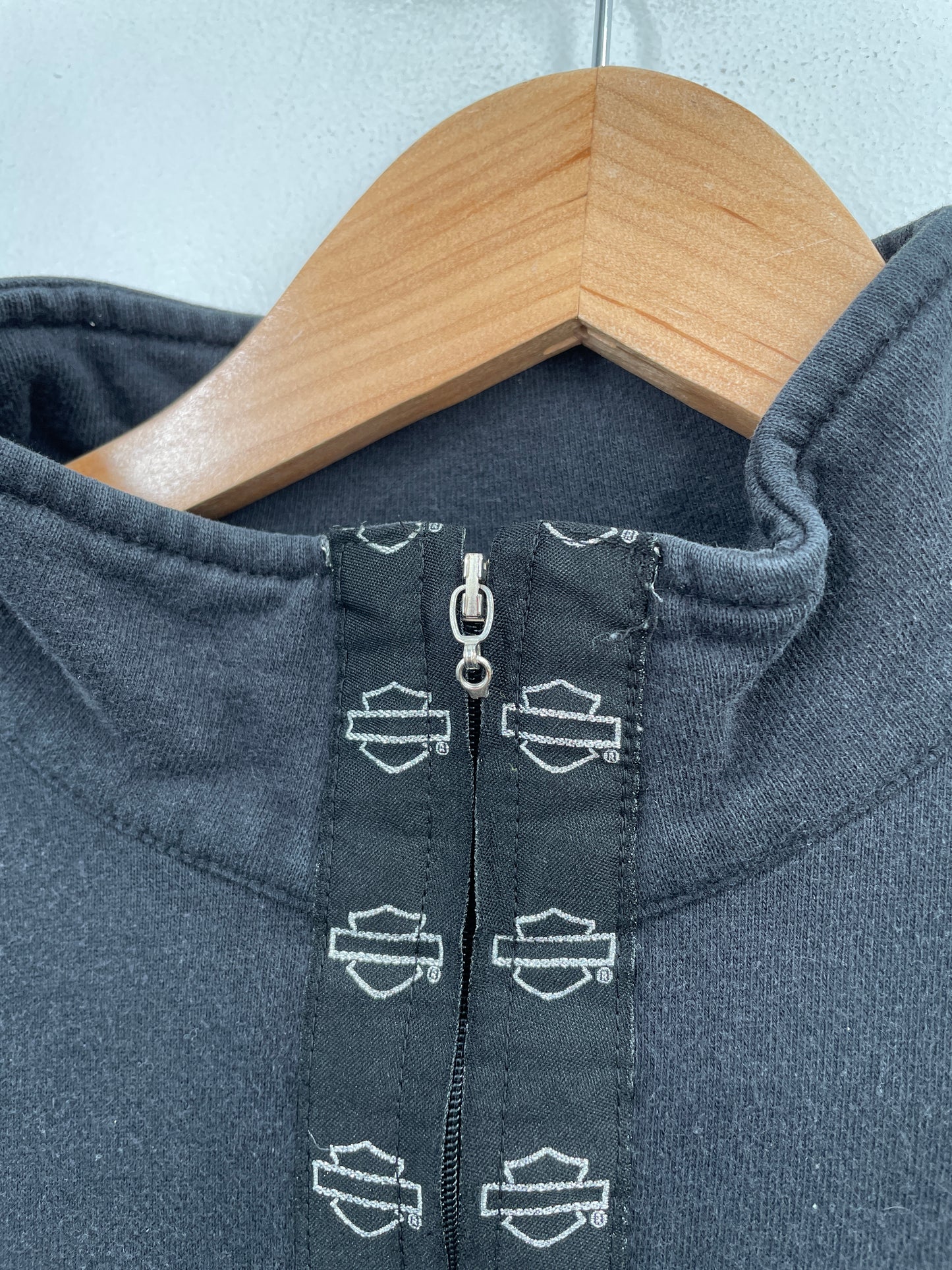 Vintage HARLEY DAVIDSON Size Ladies XL Half-zip Sweat-shirt / G6373S