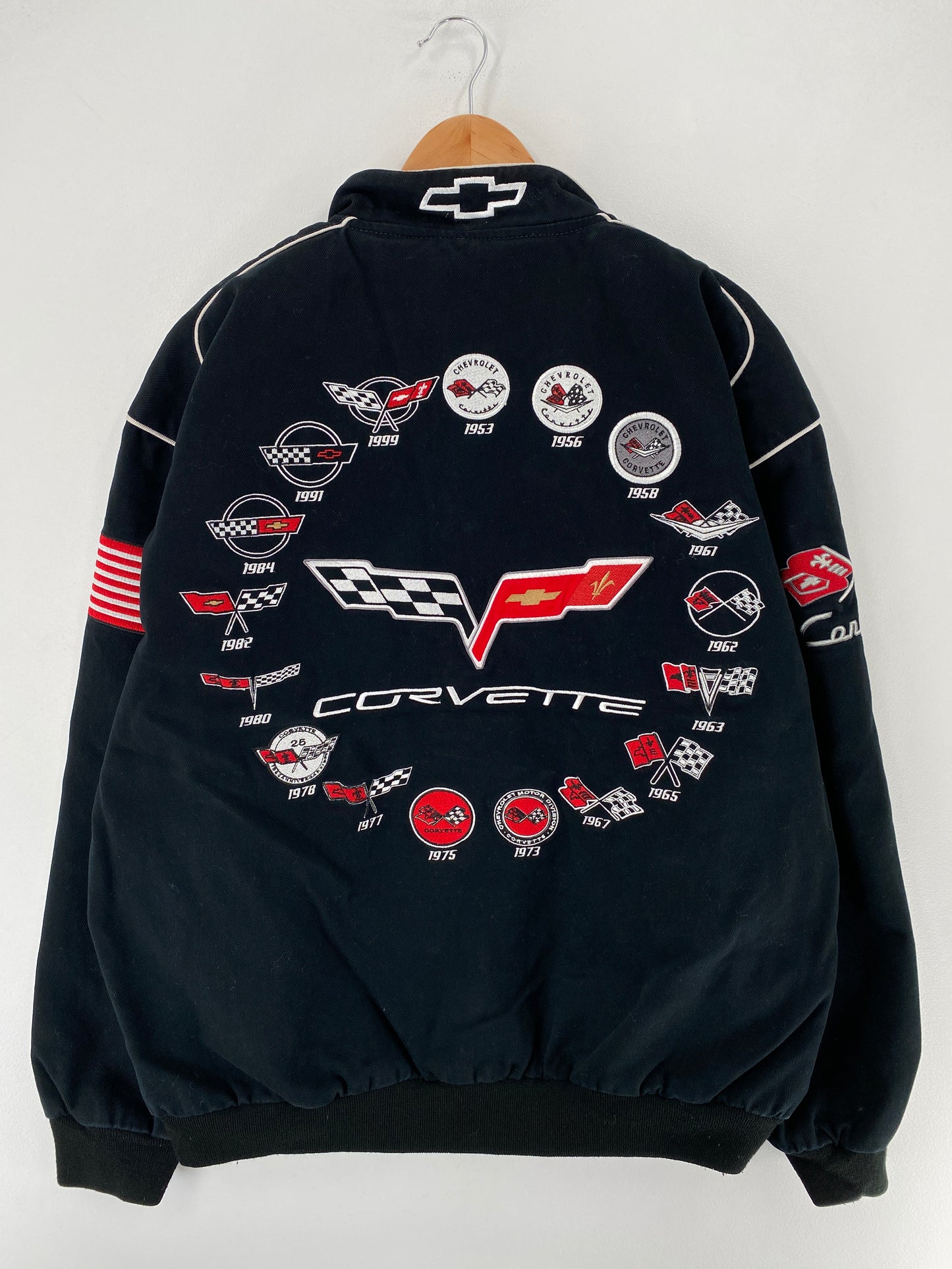 .Vintage CORVETTE Size XL Racing Jacket / F3674J