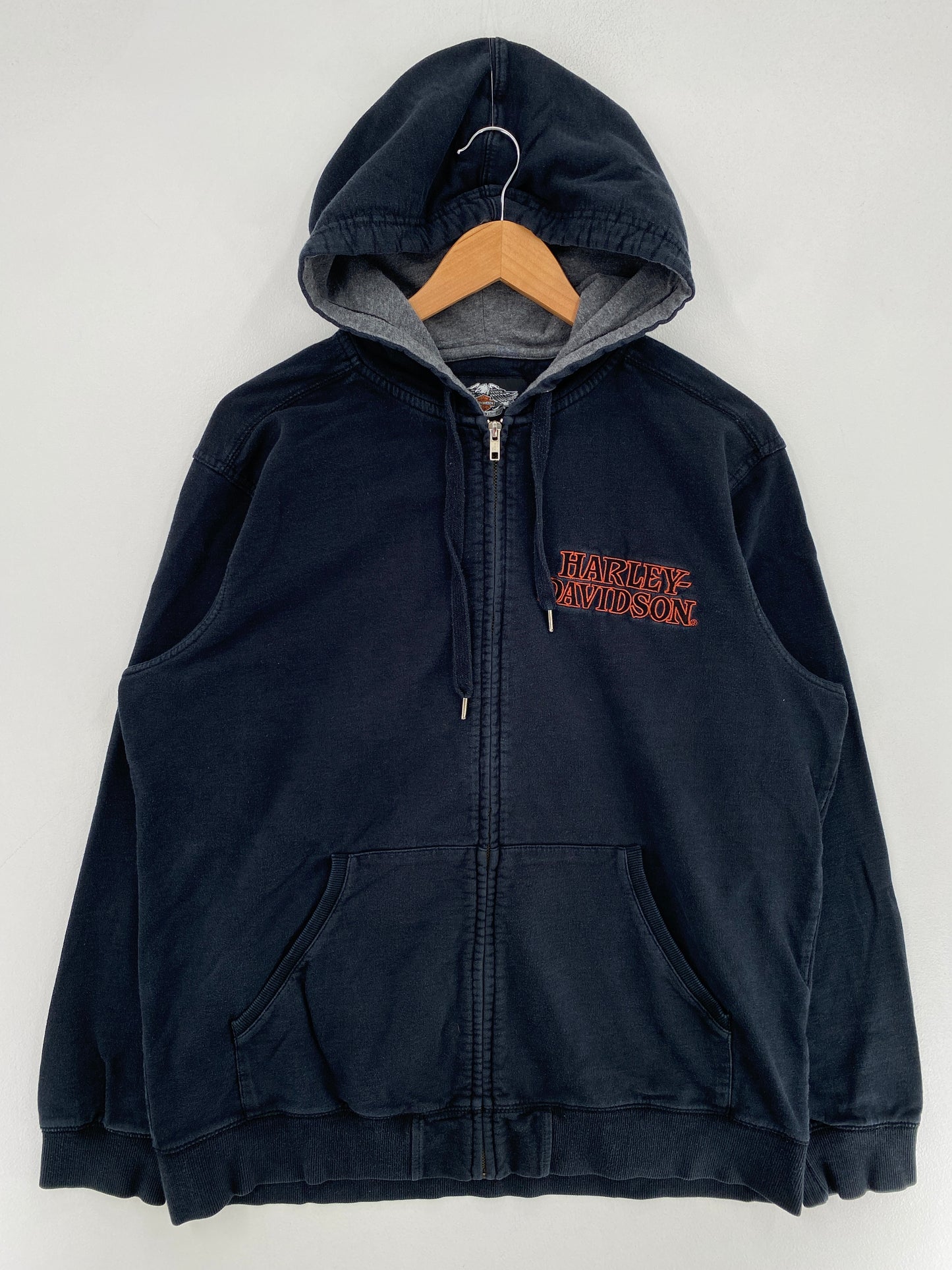Vintage HARLEY DAVIDSON Size L Hoodie Sweat-Shirt / G1628S
