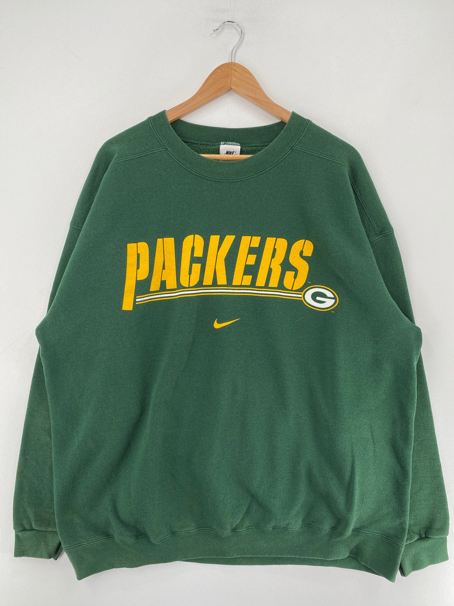 90's NIKE x PACKERS Size XL Vintage NFL Sweat-Shirt / G1926S
