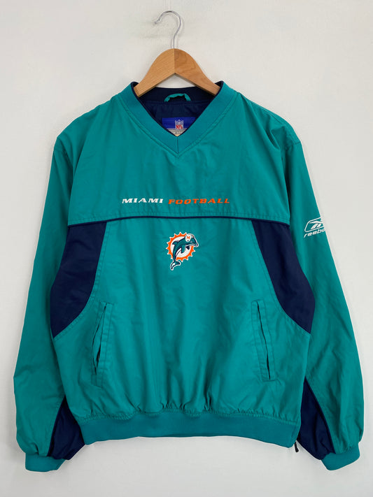 Vintage MIAMI DOLPHINS Size M NFL Nylon Jacket / G6272N