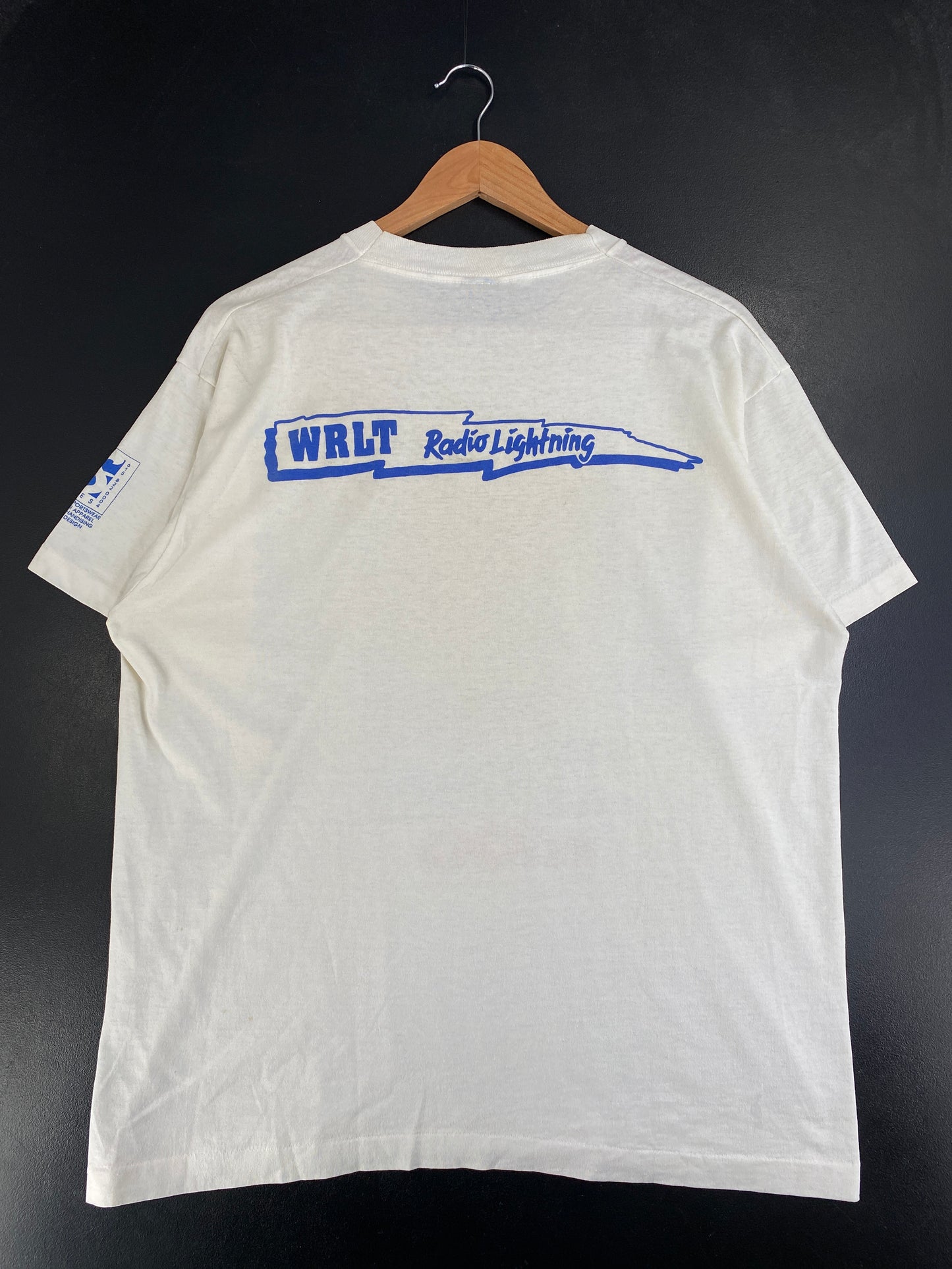80’s WRLT RADIO LIGHTNING Made in USA Size XL Vintage T-Shirts / G2800T