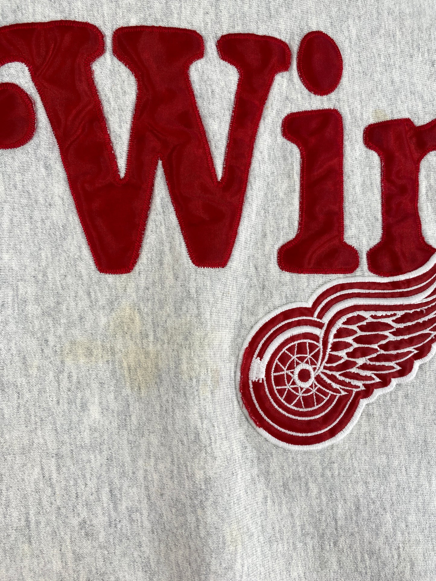 90's DETROIT RED WINGS Made in USA Size XL Vintage NHL Sweat-Shirt / F9198S