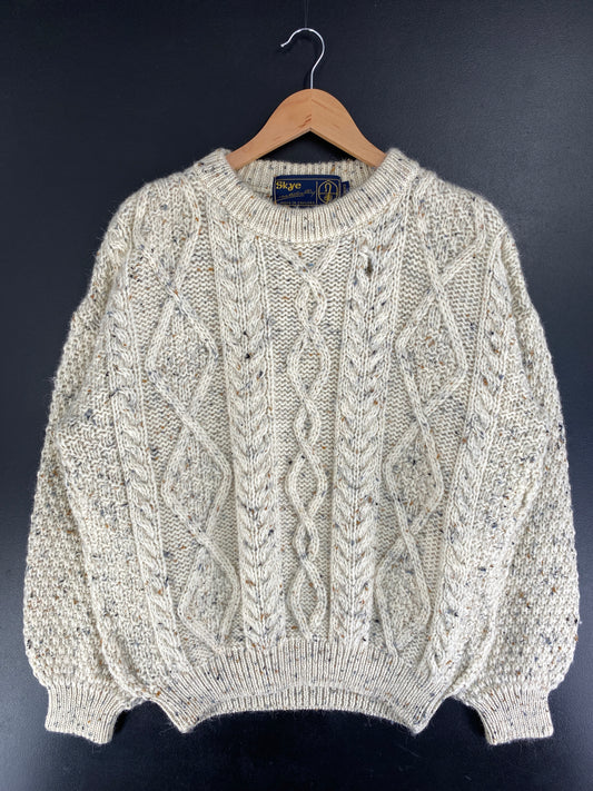 Vintage FISHERMAN Size S Wool Knit Sweater / G5293K