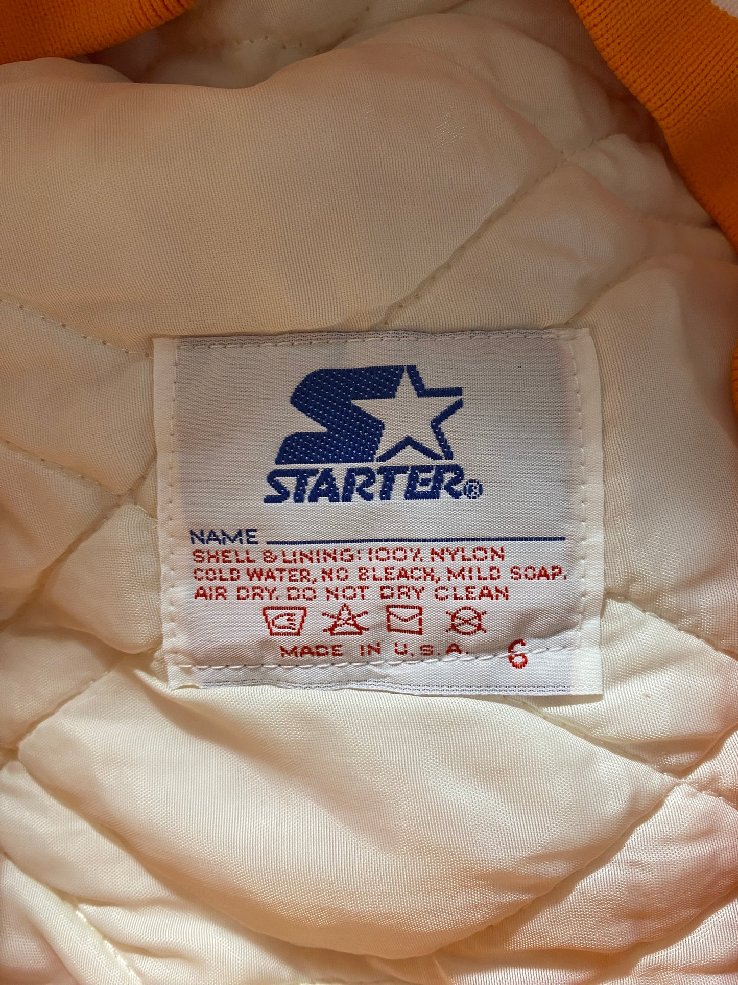 90's STARTER X TENNESSEE Size M Vintage College Nylon Jacket / G6357N