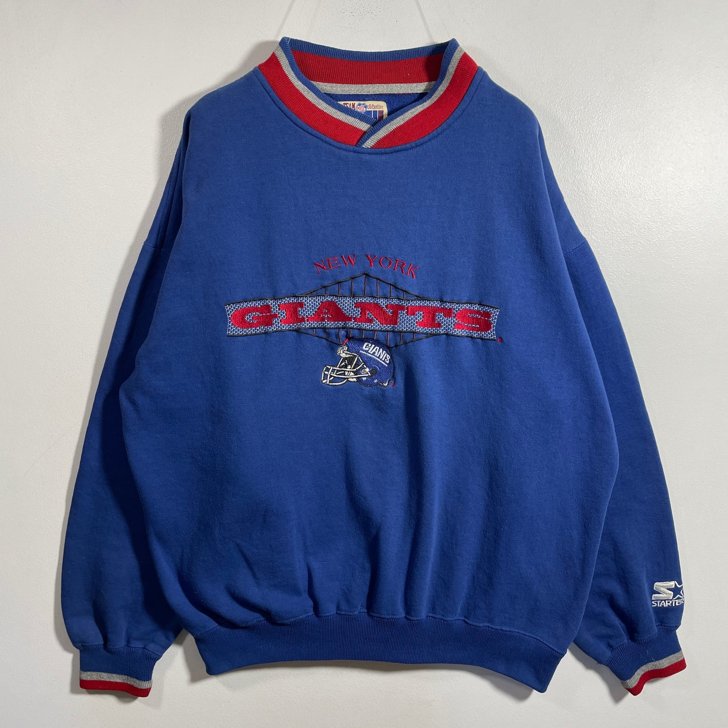 (XL) 90's STARTER X NEW YORK GIANTS Vintage NFL Sweatshirt / A1138S