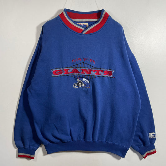 (XL) 90's STARTER X NEW YORK GIANTS Vintage NFL Sweatshirt / A1138S