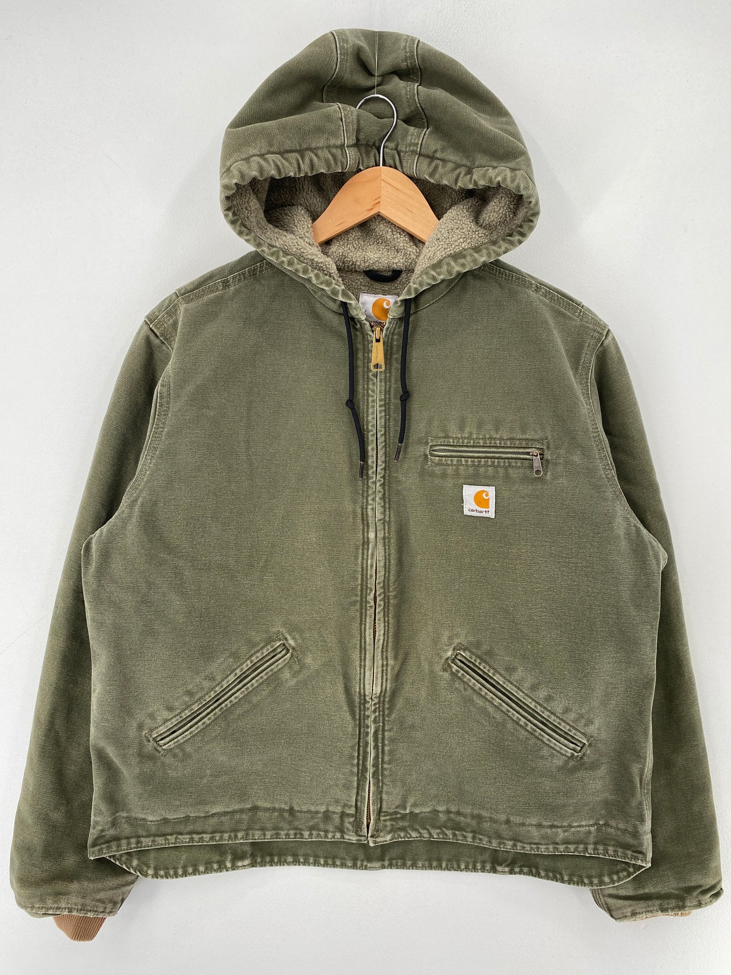 .Vintage CARHARTT Size Ladies L Duck Hoodie Jacket / F8745J
