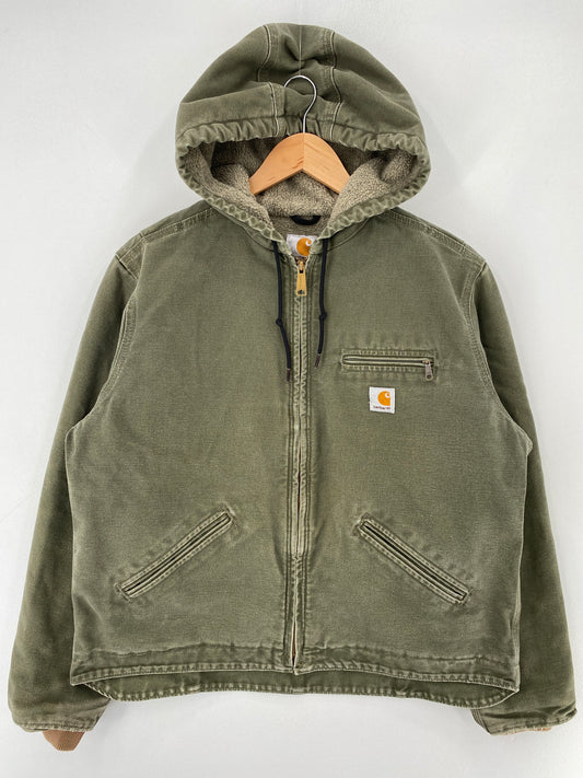 .Vintage CARHARTT Size Ladies L Duck Hoodie Jacket / F8745J