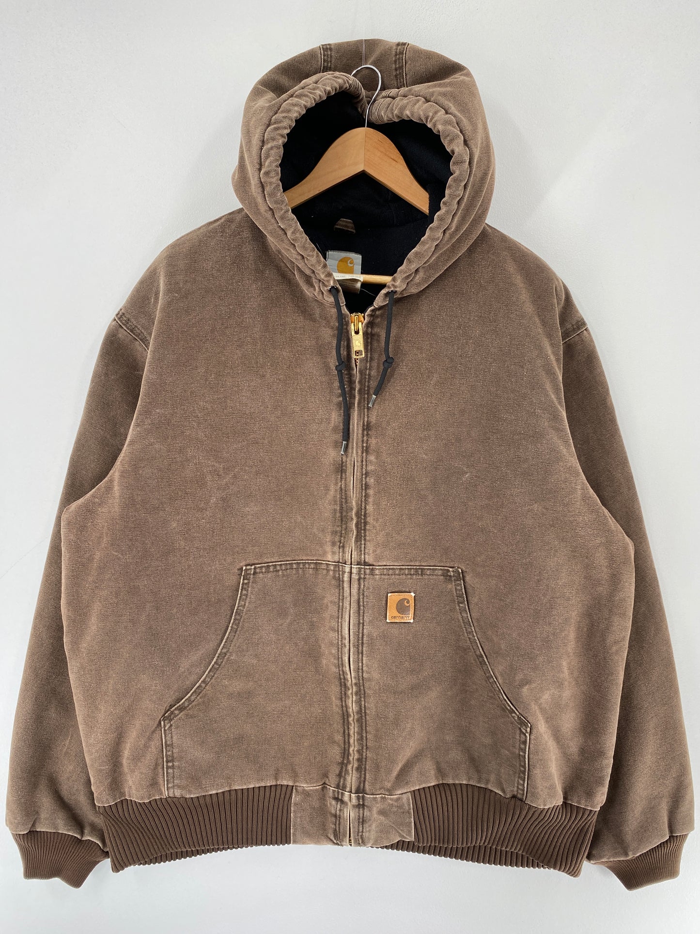 Vintage CARHARTT Size XL Zip-Up Hoodie Duck Jacket / F2948J