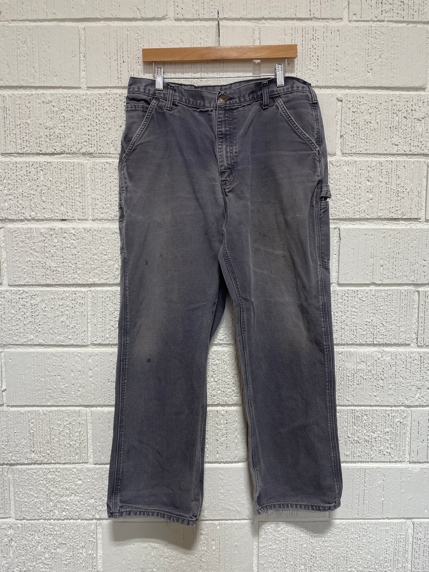 (W34xL29) Vintage CARHARTT Distressed Style Duck Pants / A1165P