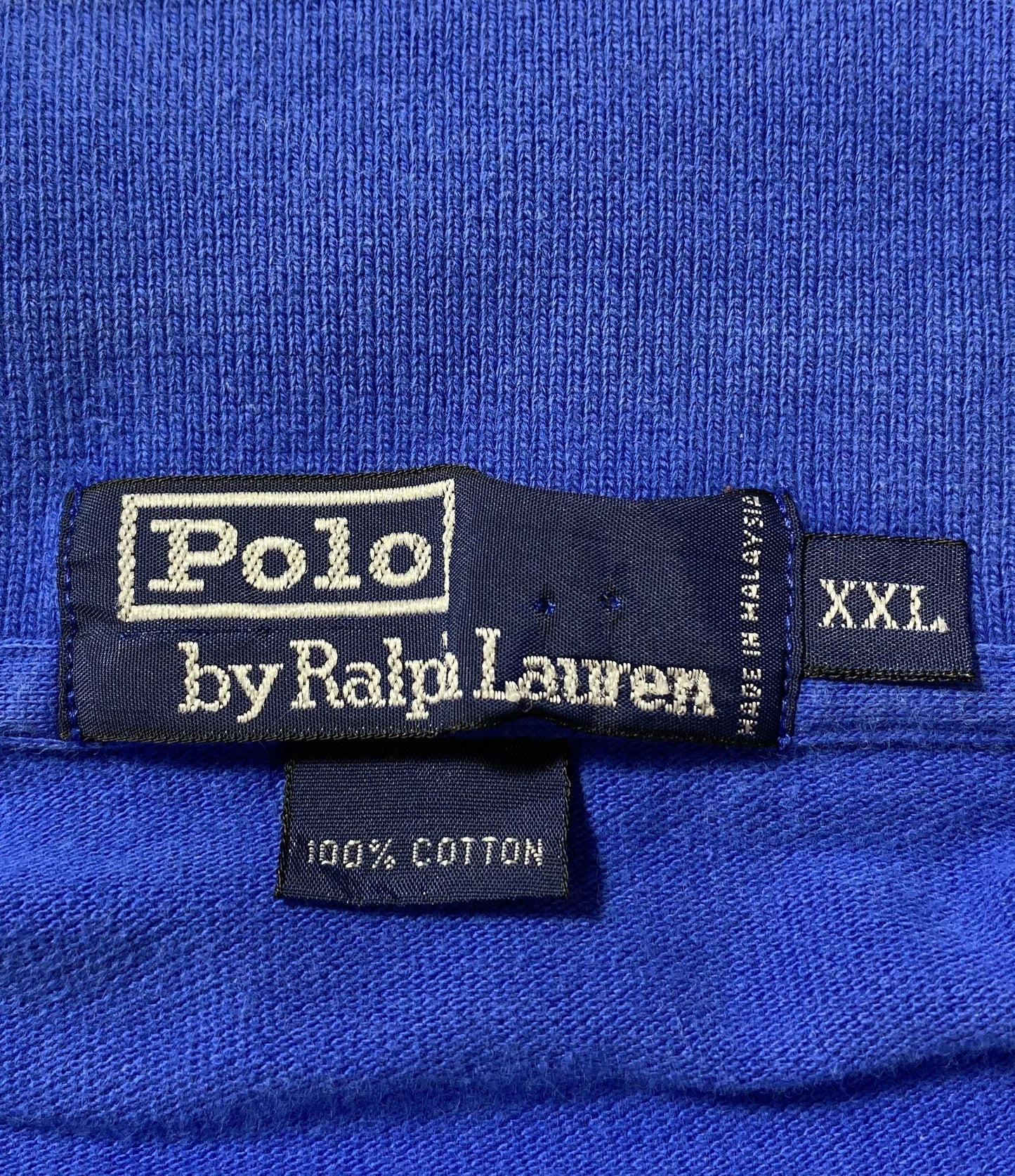 90’s POLO RALPH LAUREN Size XXL Vintage Long Sleeve Polo-Shirt / F3341R