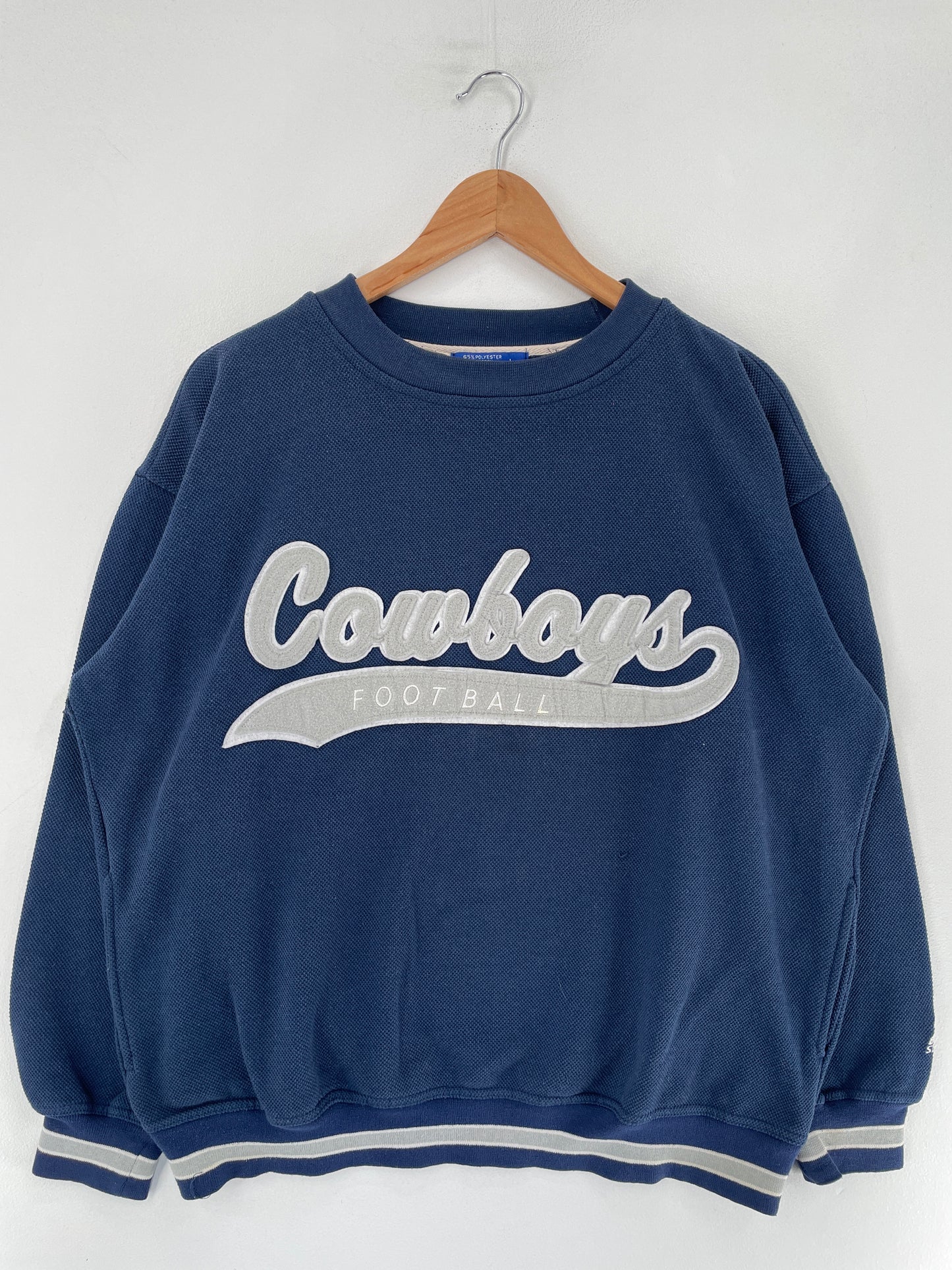 90’s STARTER x DALLAS COW BOYS Size L NFL Sweat-Shirt / F5062S