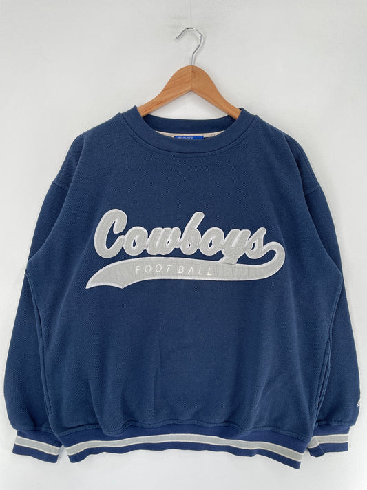 90’s STARTER x DALLAS COW BOYS Size L NFL Sweat-Shirt / F5062S