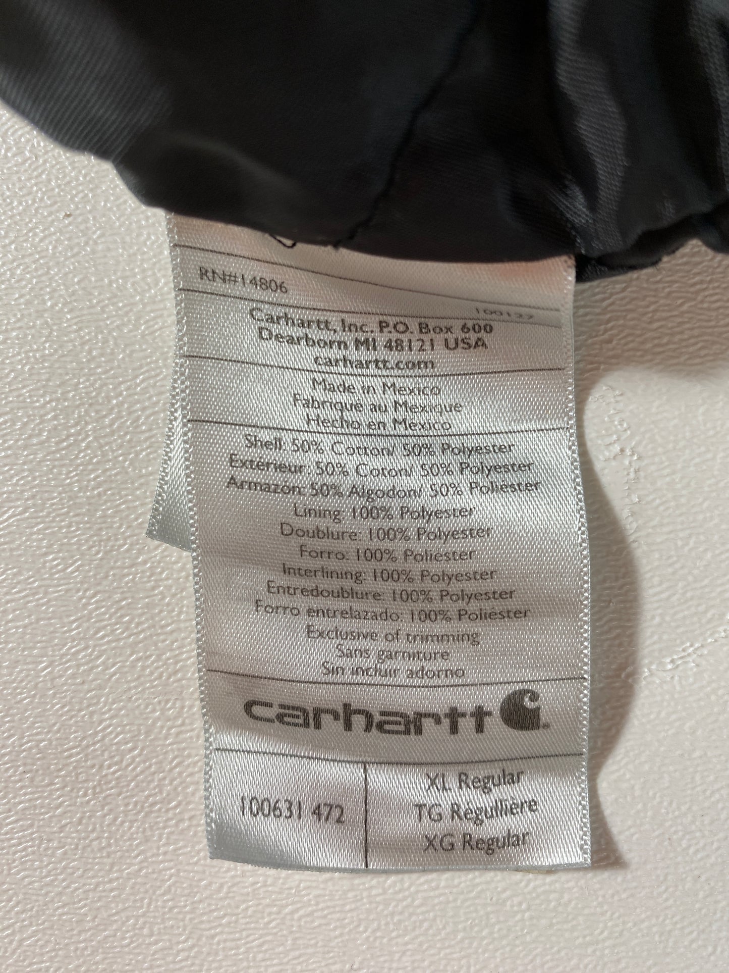 .Vintage CARHARTT Size XL Vintage Zip-up Hoodie Sweat-Shirt / F3020S