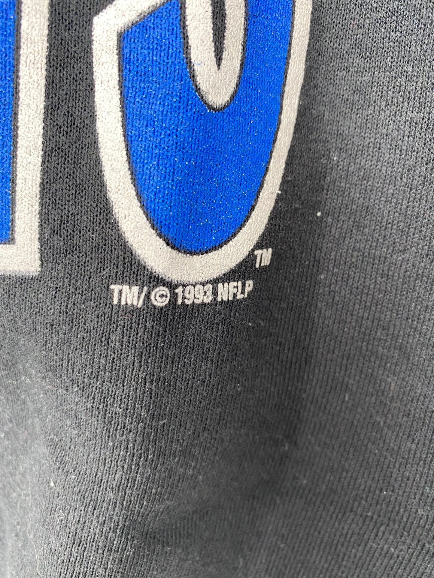 1993 LOONEY TUNES TAZ X COWBOYS Made in USA Size XL Vintage NFL Sweat-Shirt / G1973S