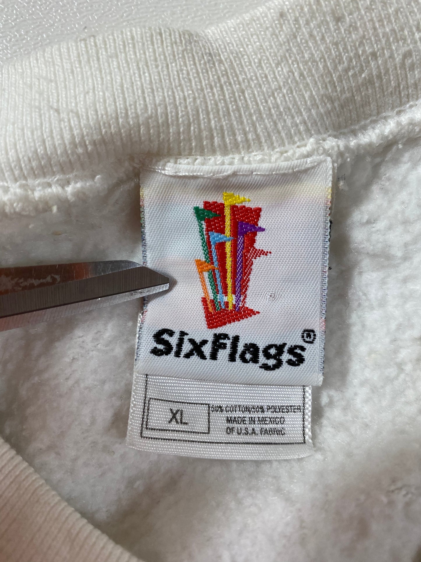 2003 LOONEY TUNES x SIX FLAGS Size XL Vintage Sweat-shirt / G5842S