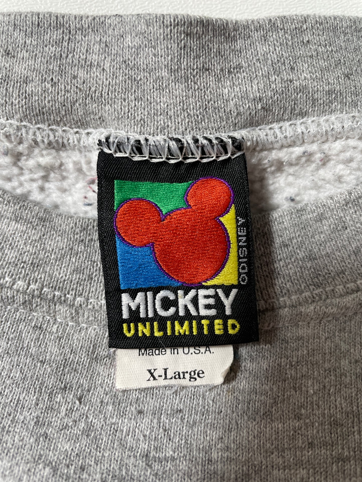 90's DISNEY MICHEY & MINNIE Made in USA Size XL Vintage Sweat-Shirt / F3770S