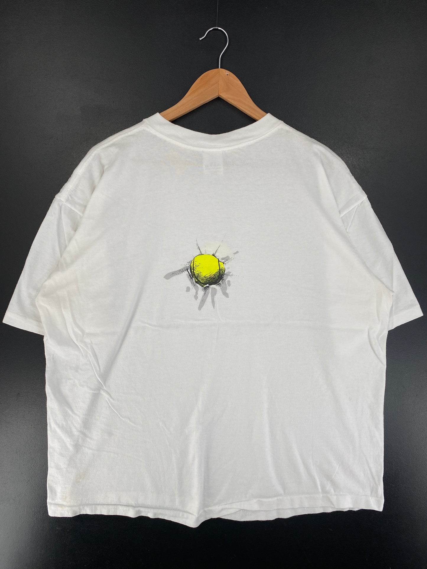 1991 "NICE SERVE!" Made in USA Size XL Vintage T-Shirts / F9684T