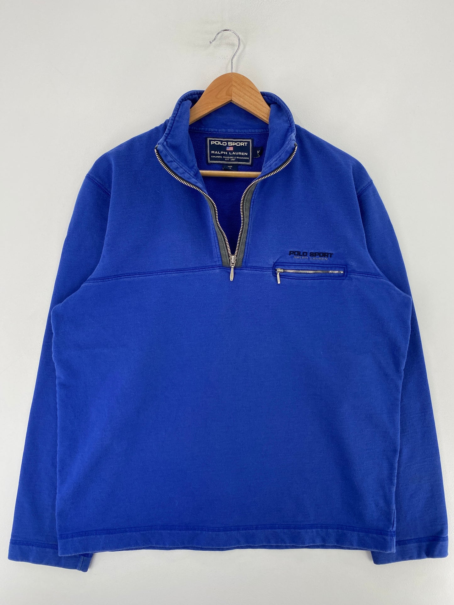 90’s POLO SPORT Size XL Half-zip Sweat-shirt / G7128S