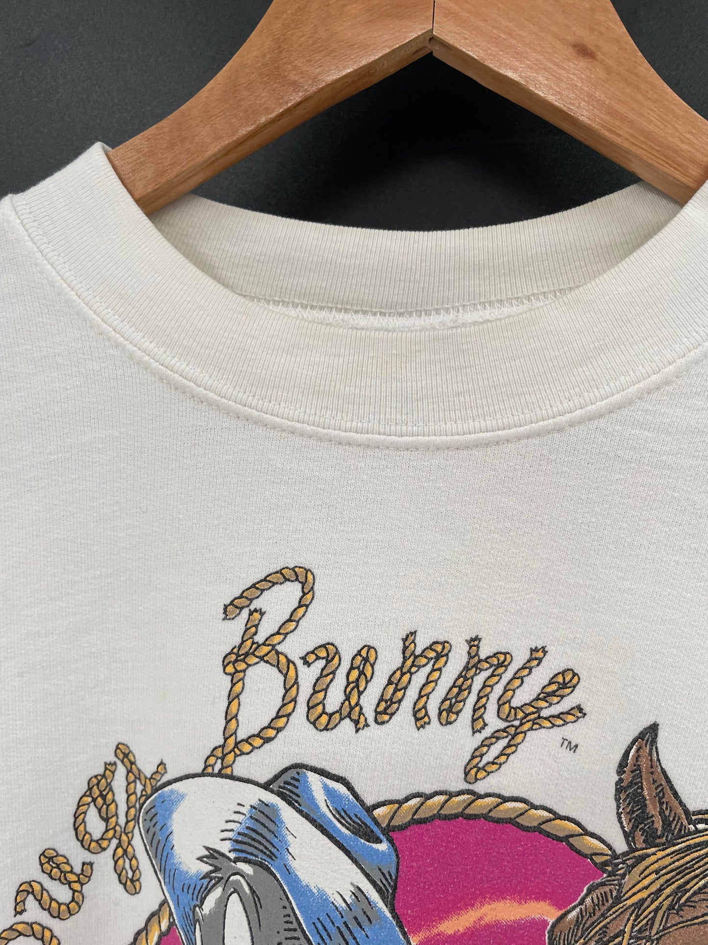 1994 LOONEY TUNES BUGS BUNNY Size L Vintage Sweat-Shirt / G2476S