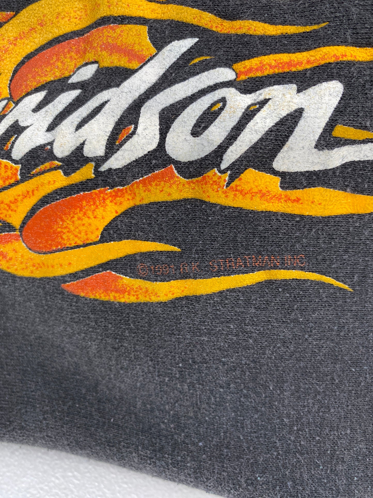 1991 HARLEY DAVIDSON Made in USA Size XL Vintage Half-zip Sweat Shirt / G1949S
